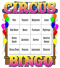 Circus Bingo